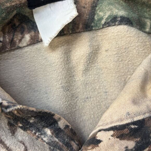Codet RealTree Camo Flannel Shacket Men's 90’s M Hunting Shirt Jacket 22.5x25.5 - Picture 12 of 16